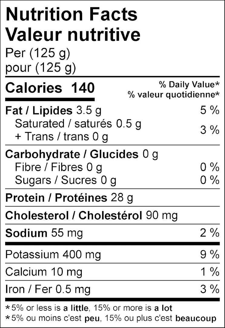 Boneless Skinless Chicken Breast (10 lbs / 4.5 kg) 6 oz each